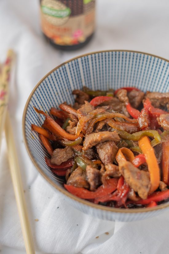 WOK DE VERDURAS Y TERNERA